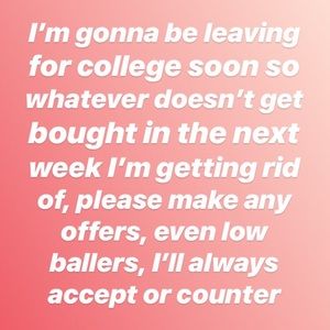 Getting rid of everything